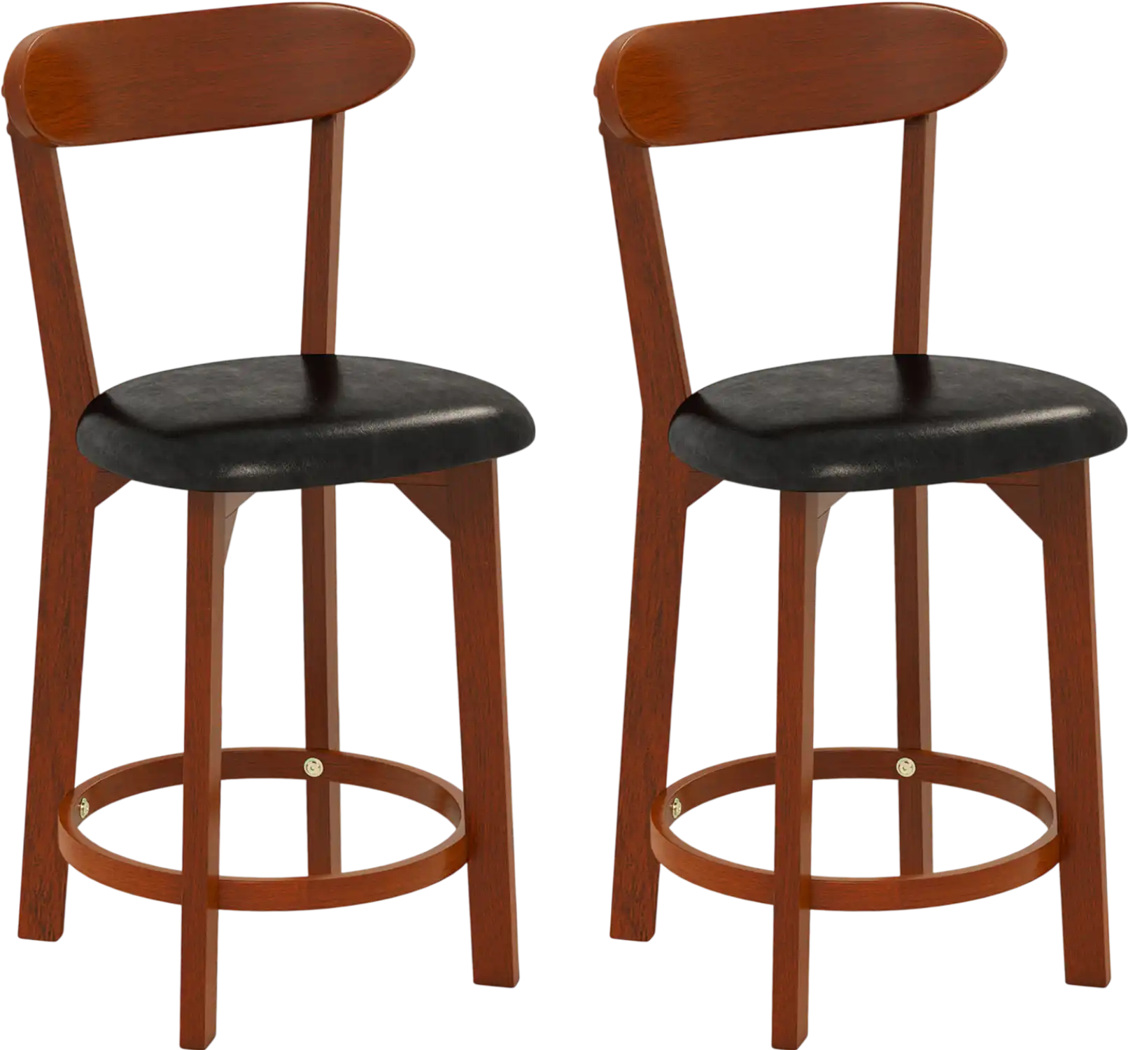 Costway Set of 2 Modern Armless Upholstered Island Dining Chairs 198234765 New