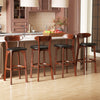 Set of 2 29 Inch Modern Armless Upholstered Cushioned Seat Island Dining Chairs for Kitchen - Gallery View 1 of 10