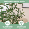 Artificial olive tree with full-bodied leaves and vivid fruits, perfect for home or office decoration.