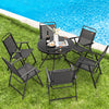 Set of 2/4/6 Outdoor Folding Chairs with Breathable Seat-Set of 6 - Gallery View 1 of 10