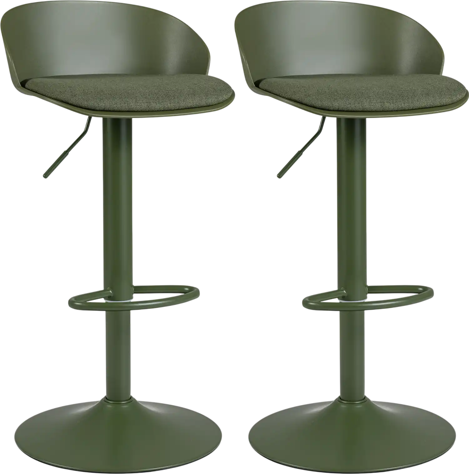 Costway Set of 2 Adjustable Swivel Bar Stools w/ Back & Footrest 70353448 New