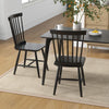 Set of 2 Windsor Dining Chairs with High Spindle Back-Black - Gallery View 1 of 9