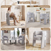 Gray velvet barrel accent chair set featuring a curved backrest and thick cushion for comfort in various living spaces.