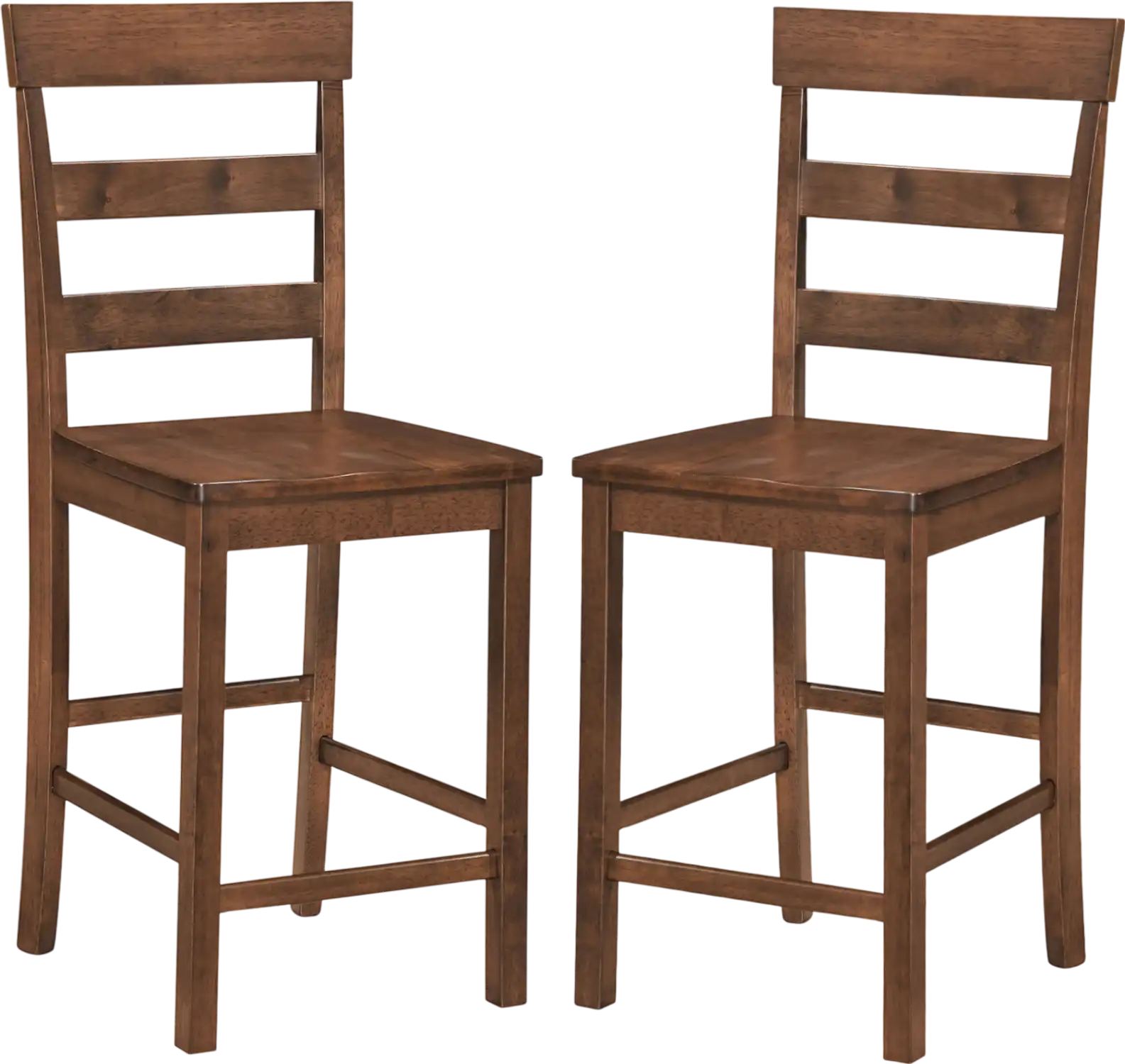 Costway Counter Height Bar Stools Set of 2/4 Rubber Wood Frame Dining Chairs 24276661 New