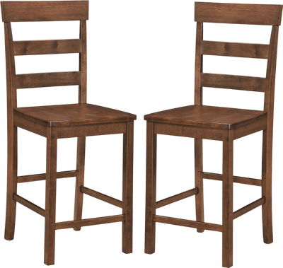 Costway Counter Height Bar Stools Set of 2/4 Rubber Wood Frame Dining Chairs 24276661 New