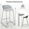 Counter height bar stool dimensions showing a 15" wide seat and 330 lbs weight capacity for comfortable seating.