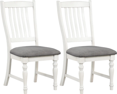 Costway Set of 2 Dining Chairs Kitchen Side Chairs Solid Wood Legs 53921768 New