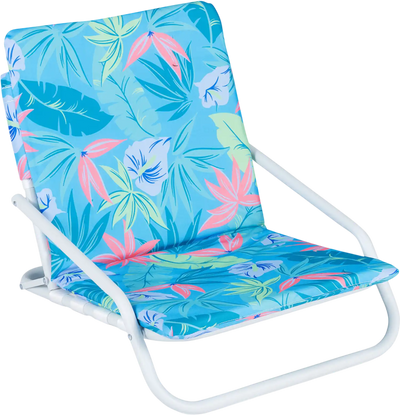 Costway Set of 2 Folding Beach Chairs Padded Seat Camping 85584582 New