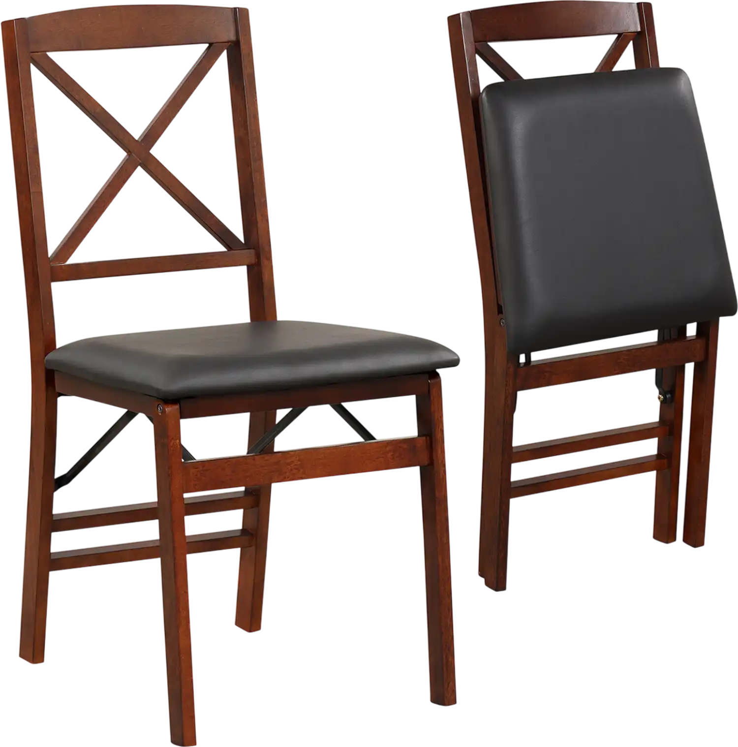 Costway Folding Dining Chairs Set of 2 400 lbs Capacity 46198537 New