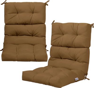 Costway Set of 2 High Back Chair Cushions Adjustable Height 75732296 New