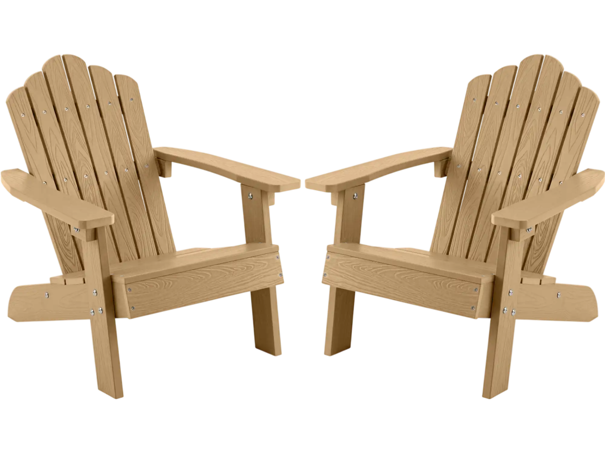 Costway Kids Adirondack Chairs Set of 2 All-Weather Outdoor Patio Seating 65009766 New