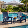 Set of 2﻿ Outdoor Adirondack Chairs with Cup Holder-Blue - Gallery View 1 of 9