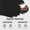 Black outdoor chaise lounge cushion set made of breathable 230G fiber fabric for comfortable support and easy storage.