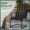 Set of 2 Patio Chairs with Quick-drying and Breathable Fabric for Backyard - Gallery View 8 of 9
