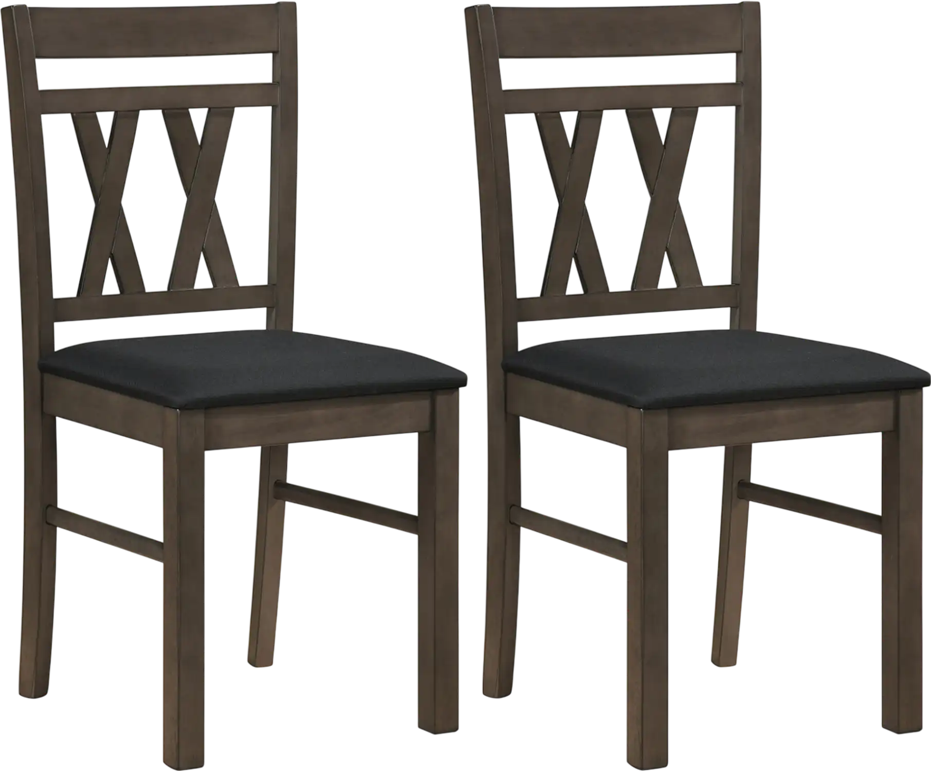 Costway Set of 2 Modern Linen Upholstered Kitchen Dining Chairs 68726063 New