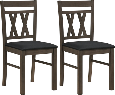 Costway Set of 2 Modern Linen Upholstered Kitchen Dining Chairs 68726063 New
