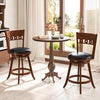 Set of 2 Swivel Bar Stools with Rubber Wood Frame-24.5 inches - Gallery View 1 of 9