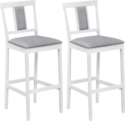 Costway Set of 2 Upholstered Bar Stools 29.5