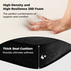 Thick 4" seat cushion from the outdoor patio cushion set, featuring high-density 28D foam for ultimate comfort and.