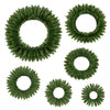 Set of 6 unlit artificial Christmas wreaths featuring realistic greenery for versatile indoor and outdoor decoration.