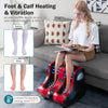 Shiatsu foot massager in red with heating and vibration features, designed for muscle relaxation and pain relief.