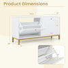Shoe storage bench dimensions with two flip drawers and adjustable shelves, ideal for entryway or living room use.