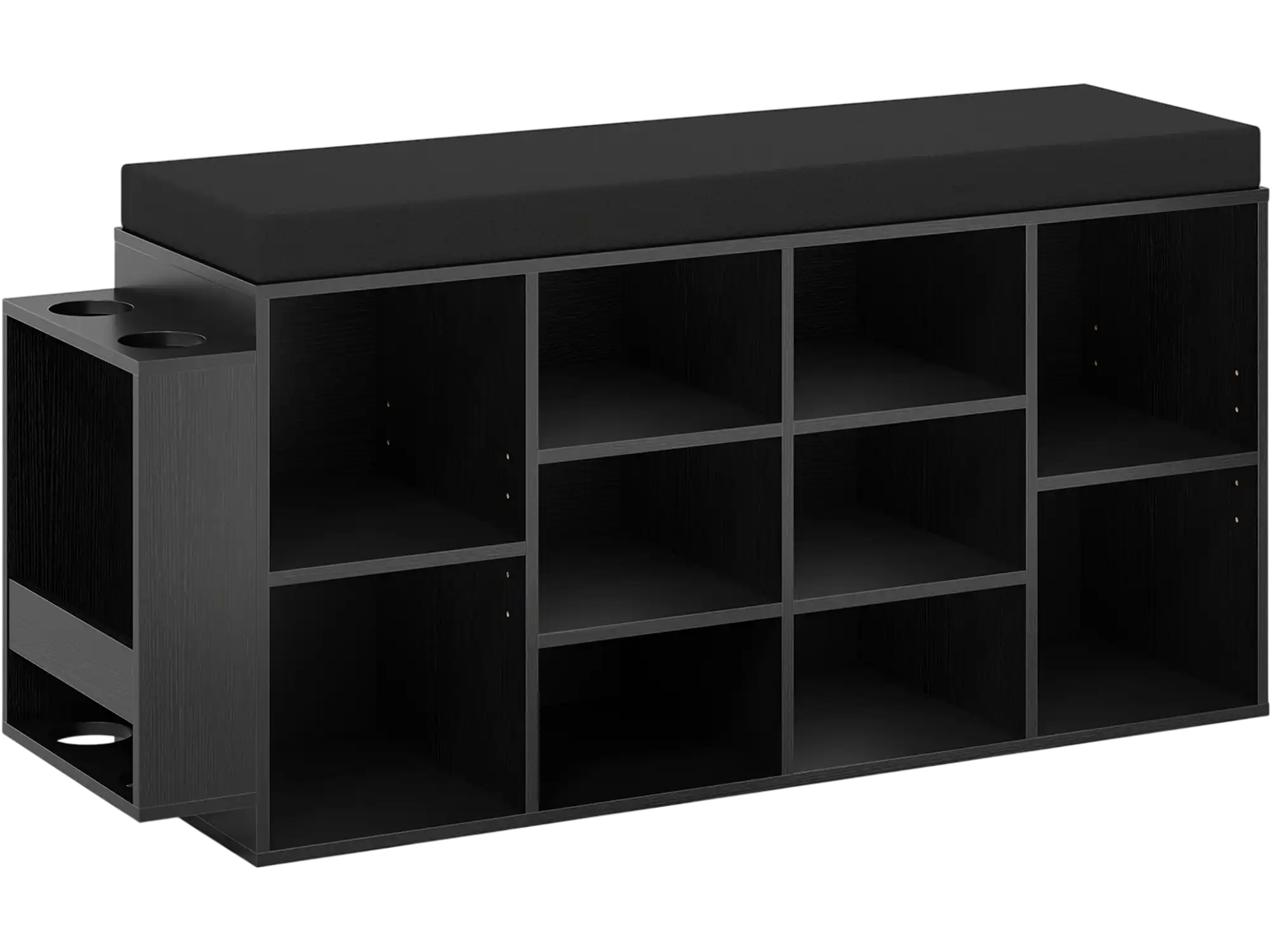 Costway Entryway Shoe Storage Bench Organizer w/ Umbrella Stand 10-Cubby 32299937 New