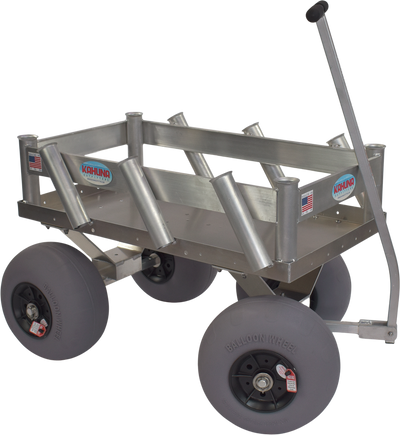 Alumacart Sidekick Beach and Fishing Wagon with Rod Holders New