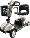 Silver EV Rider CityCruzer Mobility Scooter Side View