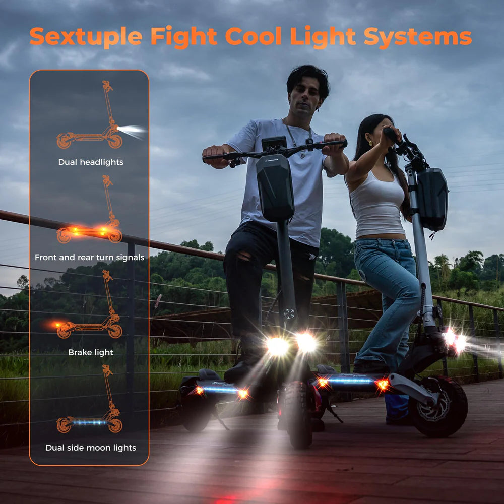 Circooter Raptor Pro Electric Scooter Dual-Motor 28 MPH 31 Mile Range 1600W New