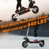 Circooter Raptor Pro Electric Scooter Dual-Motor 28 MPH 31 Mile Range 1600W New