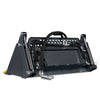 44" 4-In-1 Combo Mini Skid Steer Bucket Attachment With Quick Attach,  Universal Mount