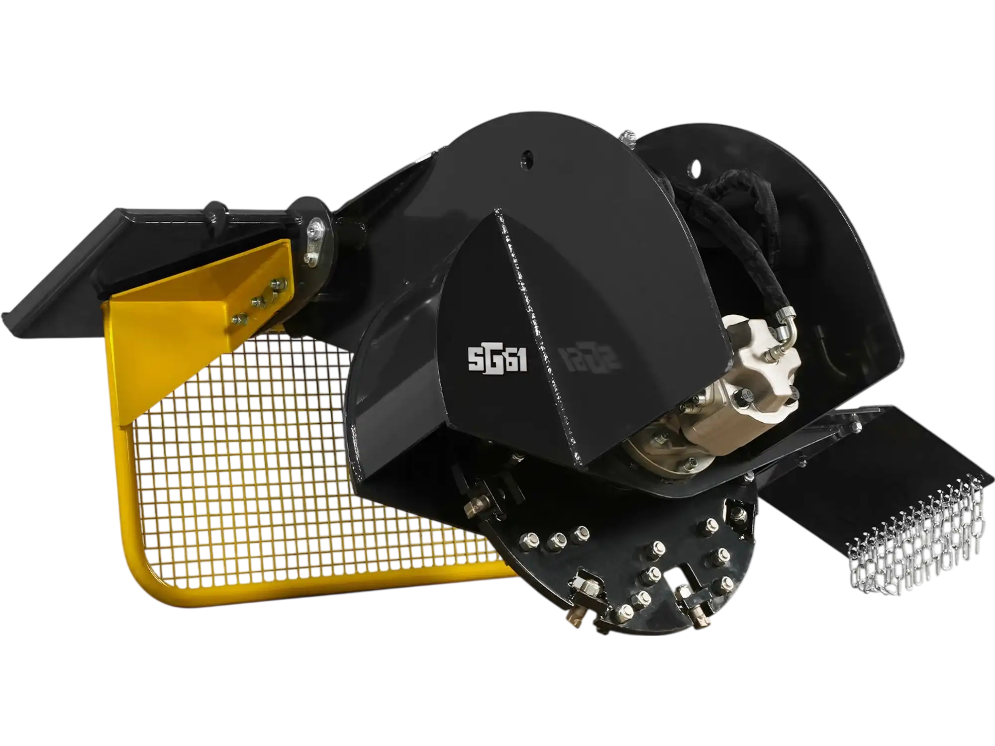 MechMaxx SG61 Stump Grinder Skid Steer Loader Attachment 34 Carbide Teeth 18-23 GPM New
