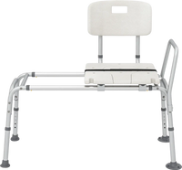 Sliding Tub Transfer Bench with Extra-Wide Seat for Elderly and Disabled