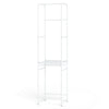 Slim freestanding coat rack with 8 hanging rods and detachable pants hangers, perfect for organizing clothing in small.