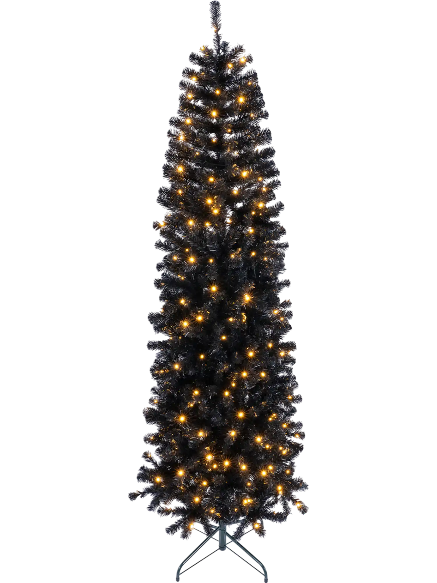 Costway Slim Pencil Hinged Christmas Tree 8 Lighting Modes 75476902 New