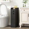 Small Bathroom Storage Cabinet 4-Tier with Slide Out Drawers on Casters - Gallery View 3 of 10