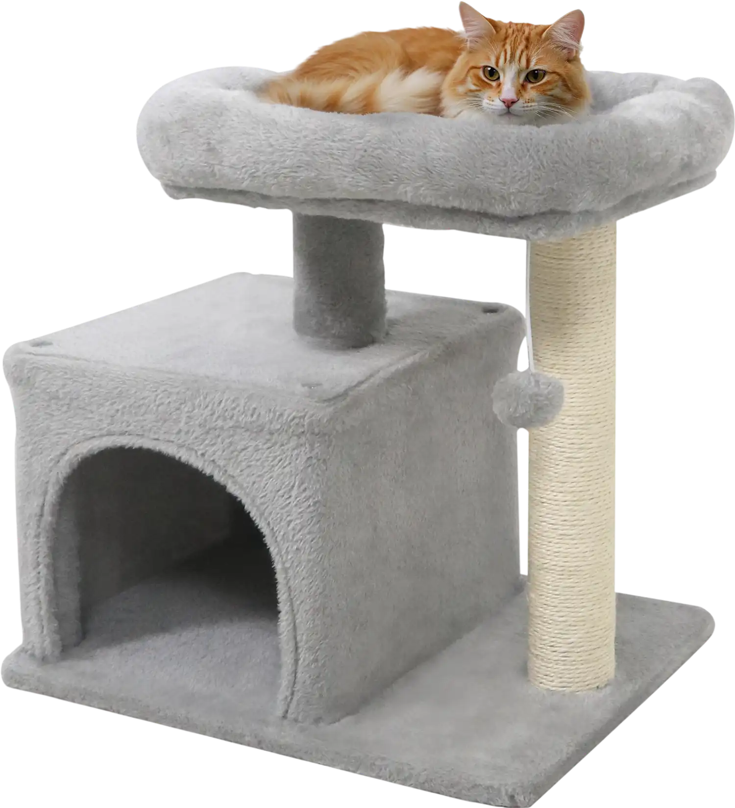 Costway Small Cat Tree Large Padded Plush Perch Indoor Cats 80533092 New