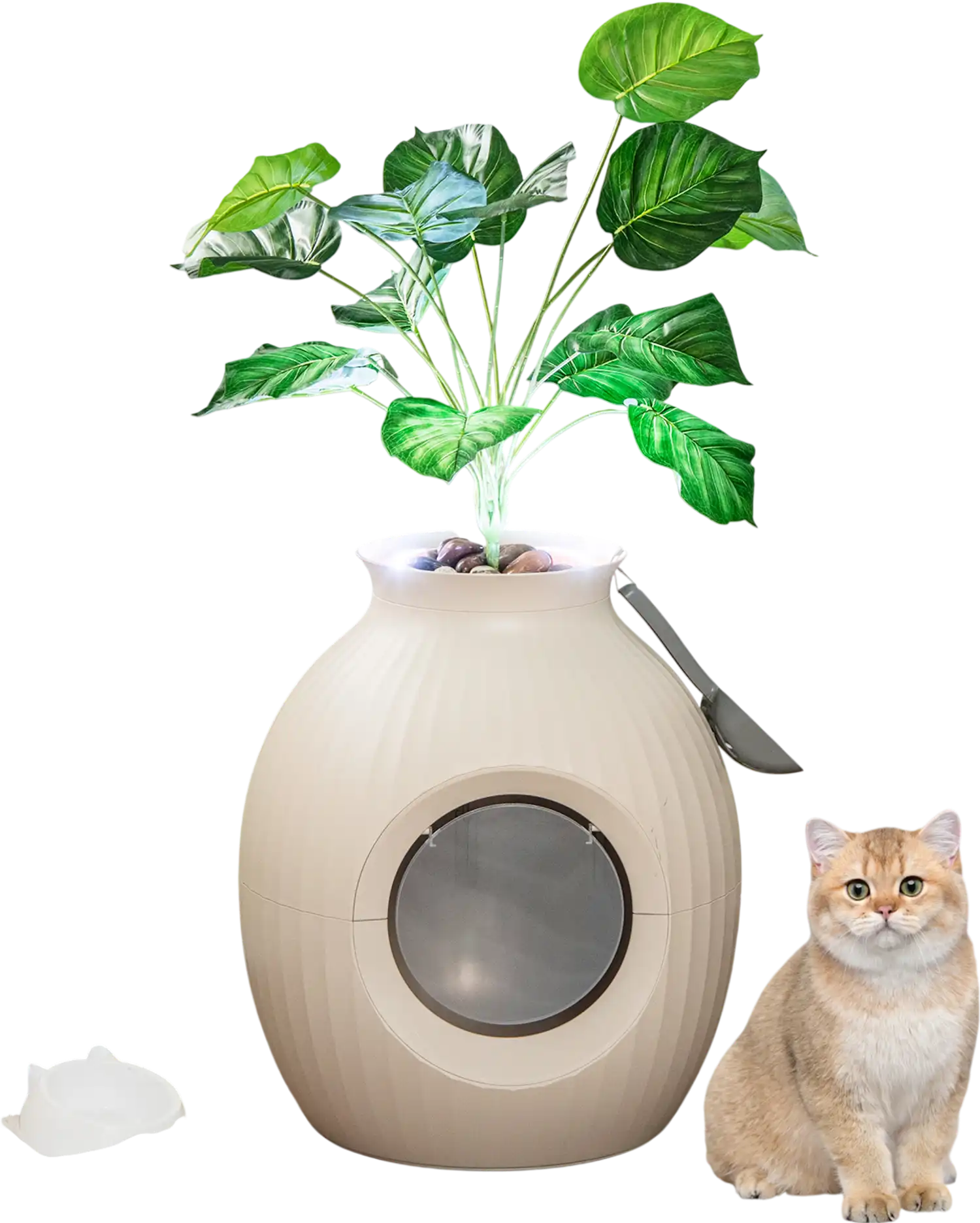 Costway Smart Plant Cat Litter Box Electronic Odor Removal Sterilization 28945713 New