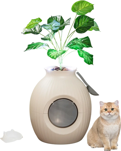 Costway Smart Plant Cat Litter Box Electronic Odor Removal Sterilization 28945713 New