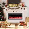 Smart WiFi Electric Fireplace Wall Mounted & Recessed 750W/1500W Heater-42 Inch - Gallery View 1 of 11