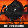 48" 3 Point PTO Snow Blower 24" Impeller Diameter 360° Snow Chute (PTO Shaft Included with Slip Clutch),  20-45 HP,  TSB48T