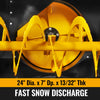 72" 3 Point PTO Snow Blower 24" Impeller Diameter 360° Snow Chute (PTO Shaft Included with Slip Clutch),  30-75 HP,  TSB72