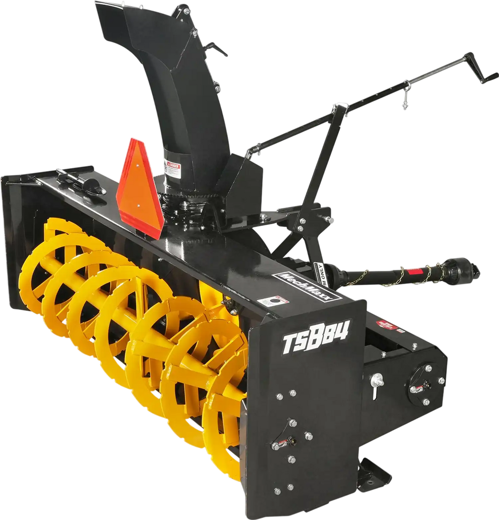 84" 3 Point PTO Snow Blower 24" Impeller Diameter 360° Snow Chute (PTO Shaft Included with Slip Clutch),  35-95 HP,  TSB84
