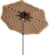 10 Feet Hawaiian Style Solar Lighted Thatched Tiki Patio Umbrella