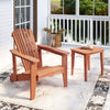 Adirondack chair with a contoured seat and wide armrests, ideal for outdoor comfort on your porch or patio.
