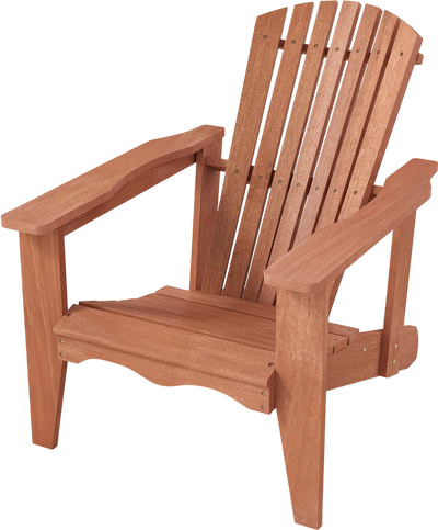 Costway Solid Wood Adirondack Chair High Back Wide Armrests 526174398 New