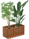 Solid Wood Raised Garden Bed for Flower and Vegetable