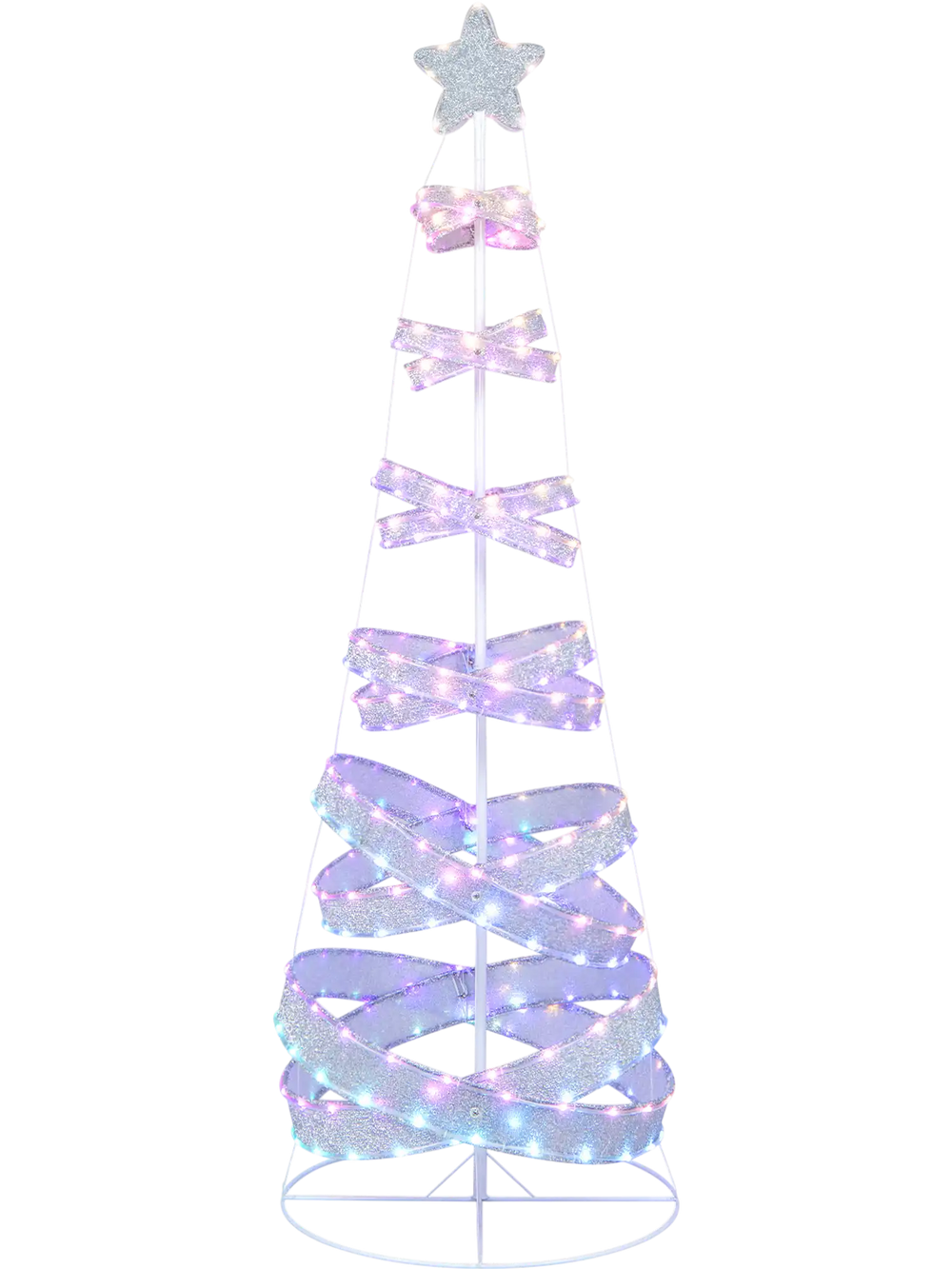 7 Feet Outdoor Spiral Christmas Tree for Party, Xmas New Year Decoration
