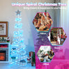 7 feet outdoor spiral Christmas tree with 341 LED lights, perfect for festive decorations at home, store, or office.